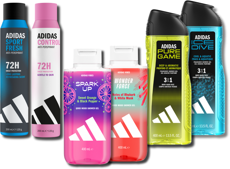 Kosmetyki adidas — antyperspiranty i żele pod prysznic